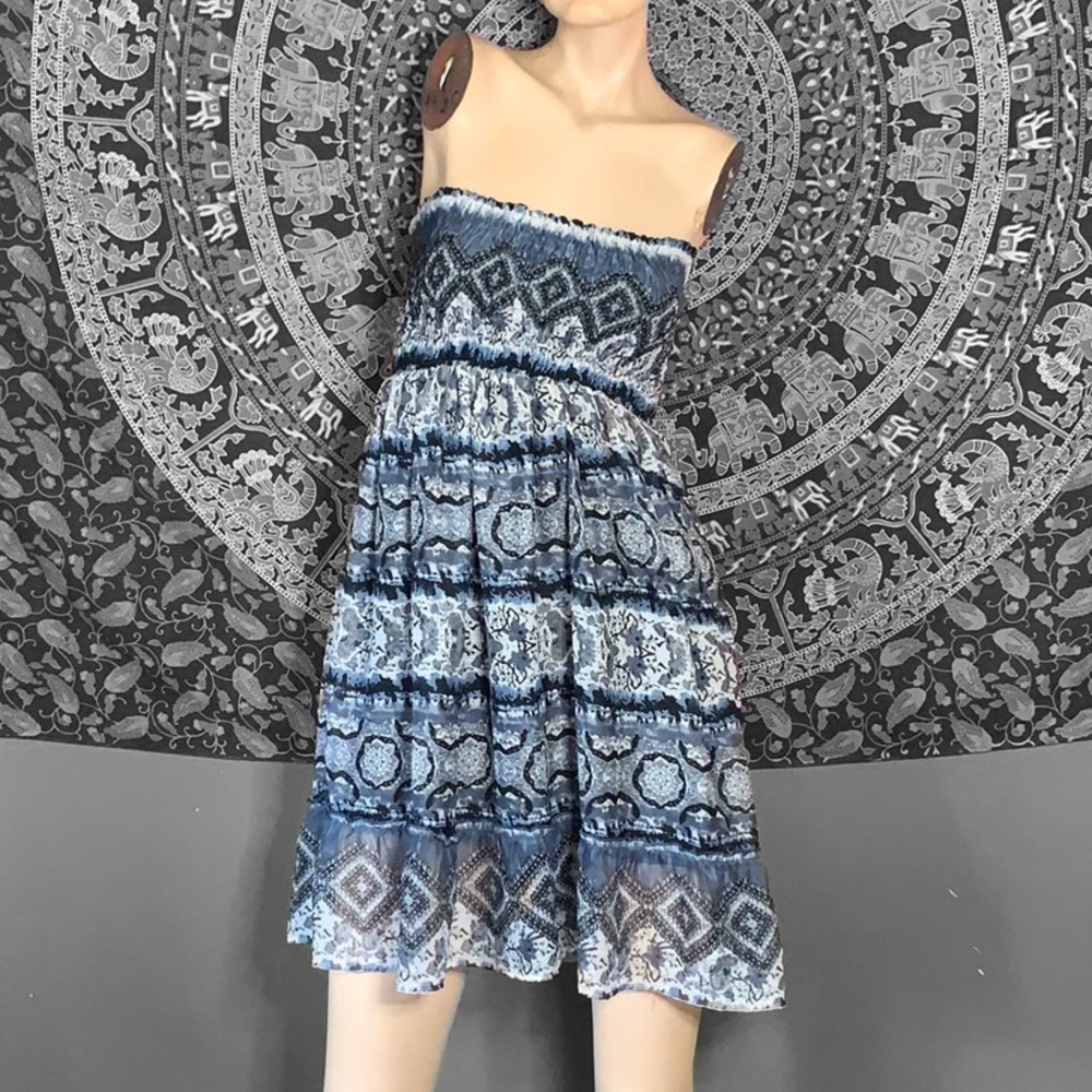 🖤 Boho strapless dress